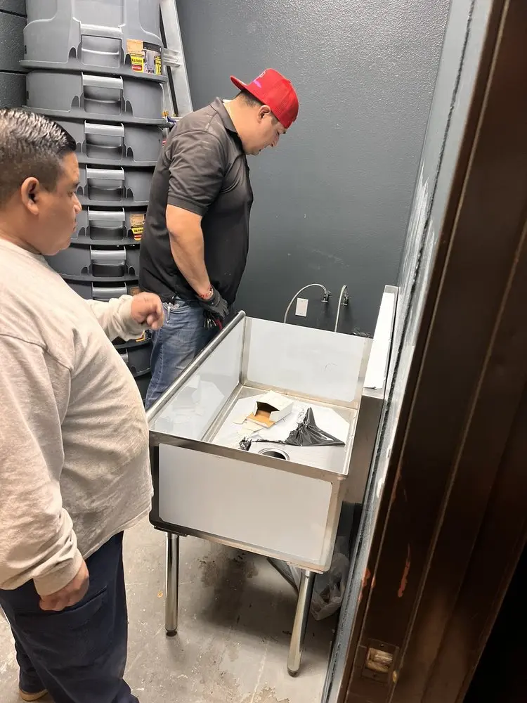 Commercial plumbing and sink installation in Palmview